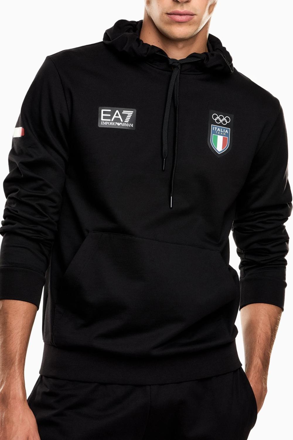 Italia Team Felpa con cappuccio in cotone 7X000553 AF24845UC001 EA7 Emporio Armani