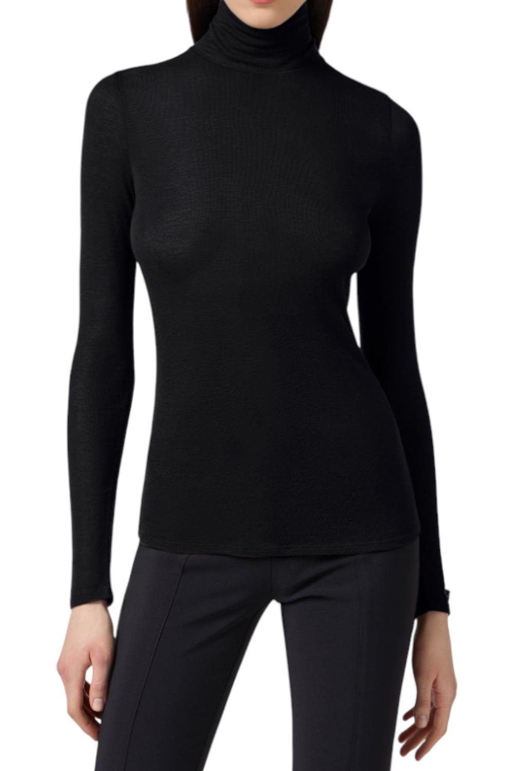 Maglia in jersey con cuciture lingerie<BR/> MD61B 56E2110 Elisabetta Franchi