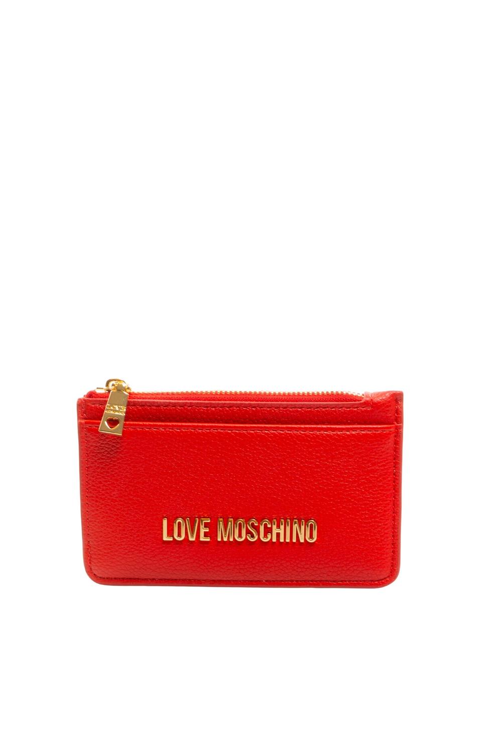 Portafoglio Piccolo in Ecopelle con Logo Dorato JC5614PP1N LD0500 Love Moschino
