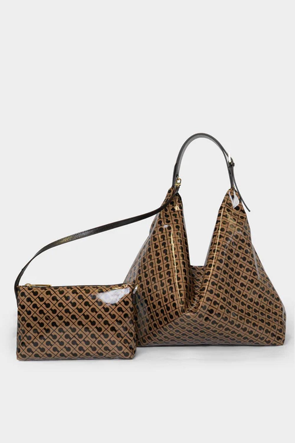 borsa hobo AMAZZONIA LINEA SOFTY gherardini GH1020 GLOSSY TOFFEE Gherardini