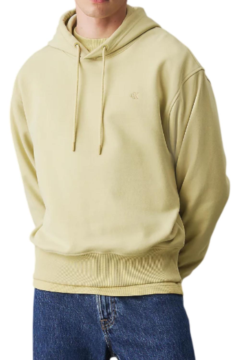 Felpa con cappuccio in spugna di cotone<BR/> J30J326748 LHE Calvin Klein