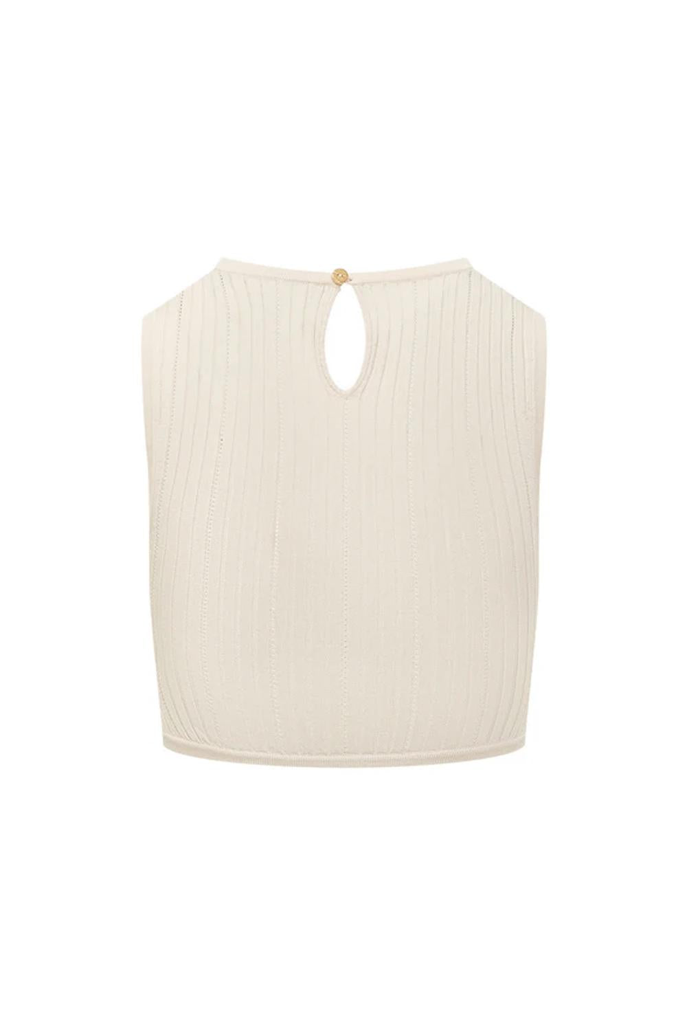 top in maglia con apertura al centro TK76S 61E3193 Elisabetta Franchi