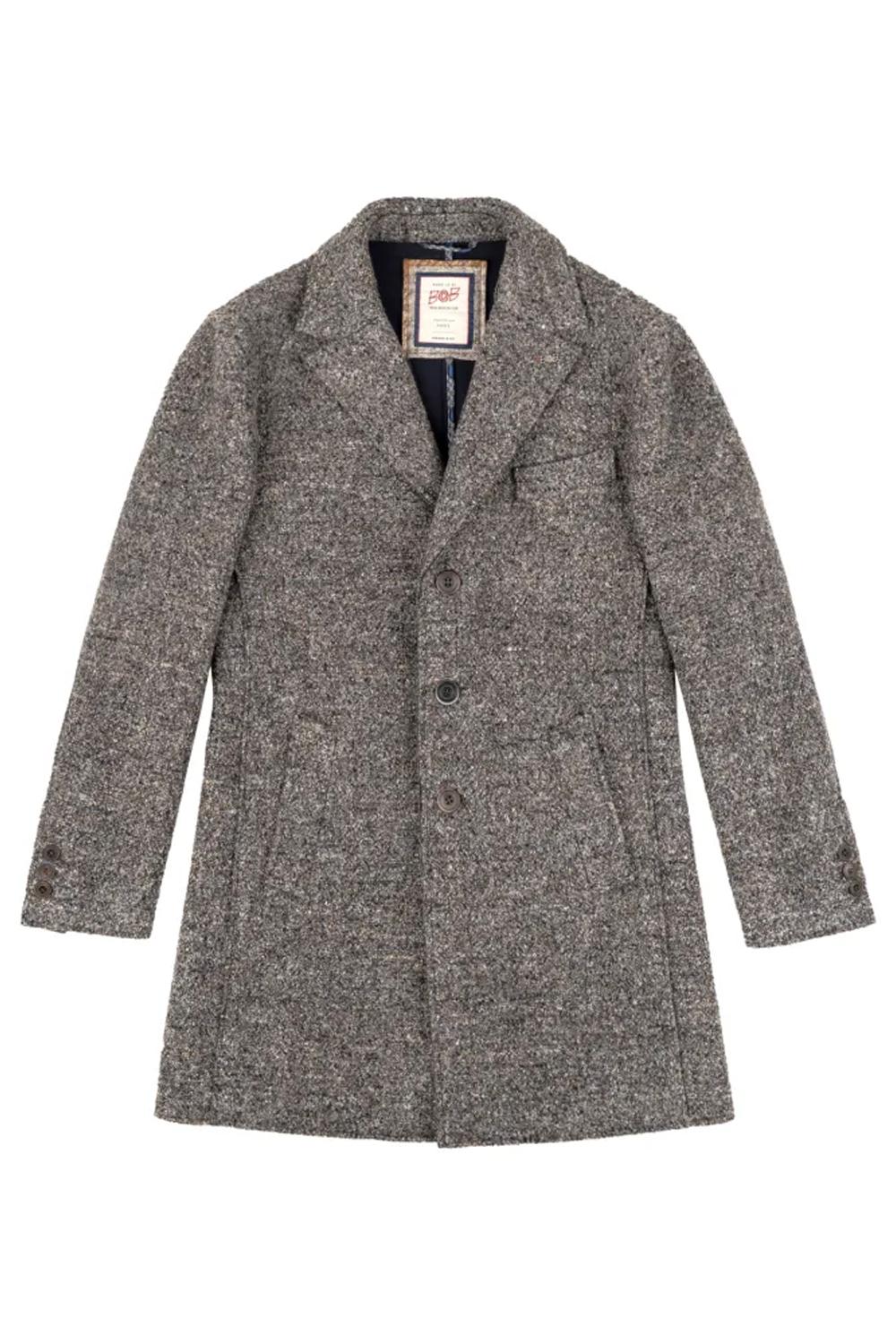Cappotto BOB lungo in misto viscosa stile blazer ANDY145 GRIGIO Bob