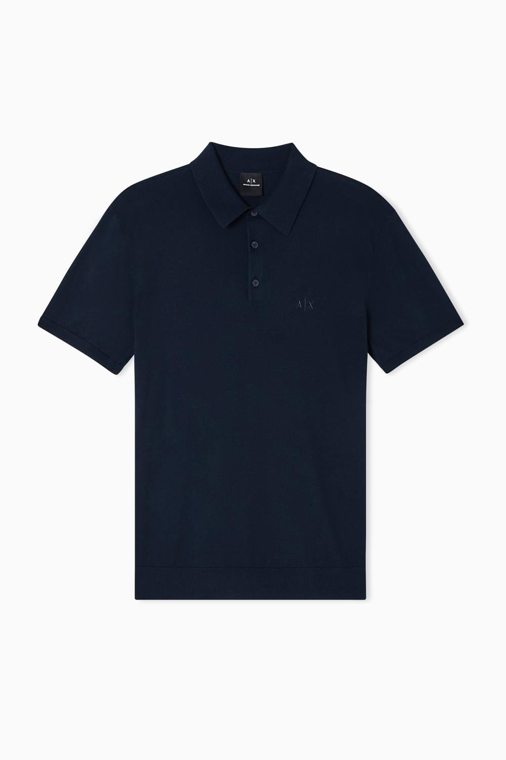 Polo in cotone lavorato a maglia con colletto 8NZF5D ZM3JZ1510 Armani Exchange