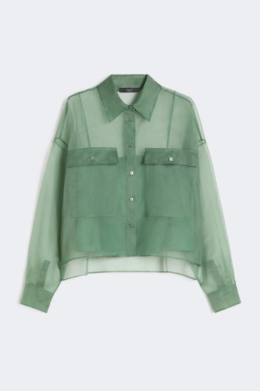 Camicia in organza di seta WKDCOLOMBA 063VERDE Max Mara Weekend