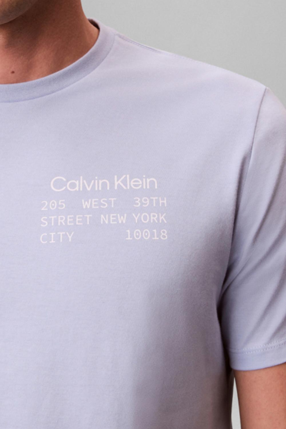 T-shirt Uomo Calvin Klein con Logo Stampato e Design Minimal LV14RE830G /TKF Calvin Klein
