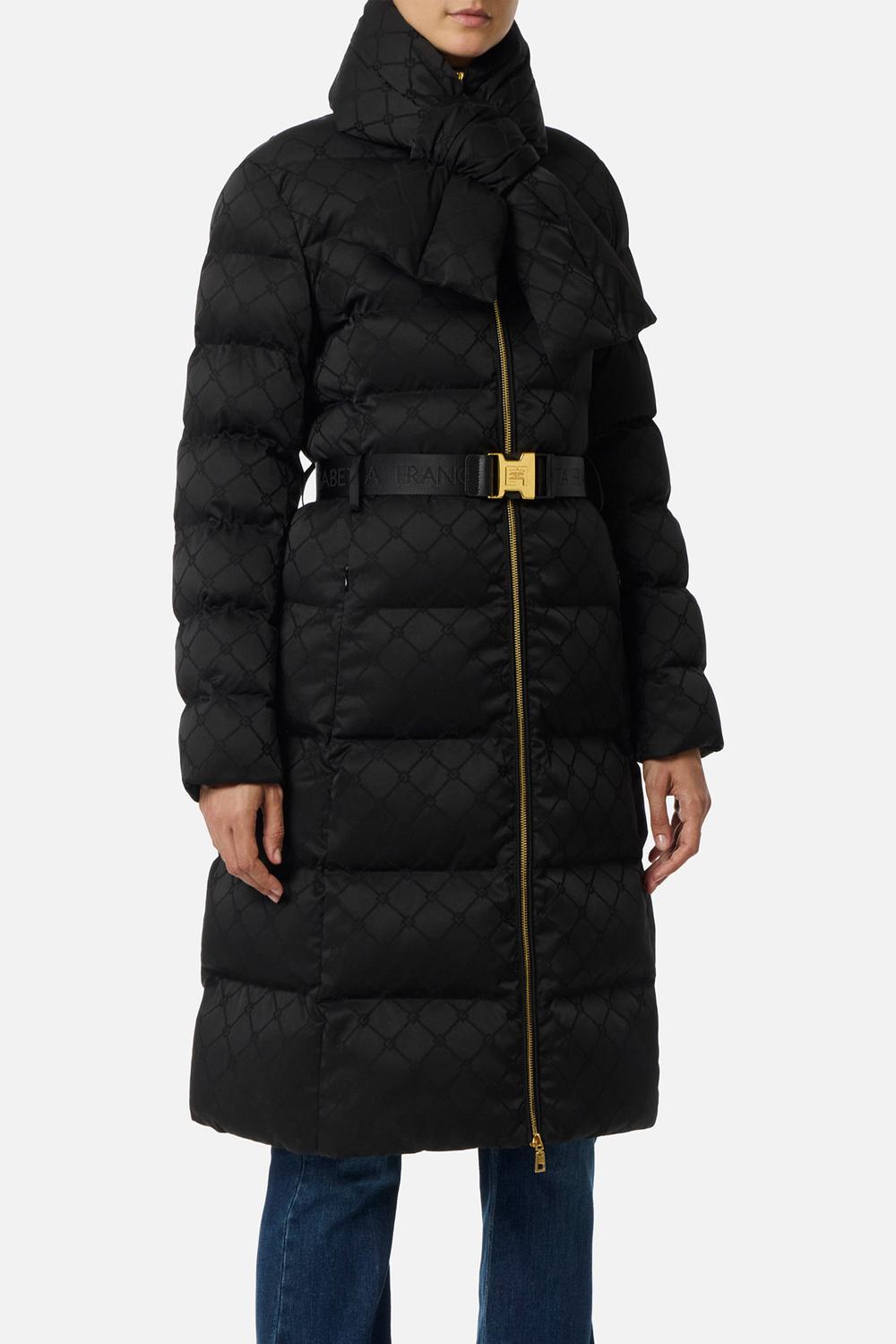 Piumino in tessuto vela jacquard PI84D 56E2110 Elisabetta Franchi