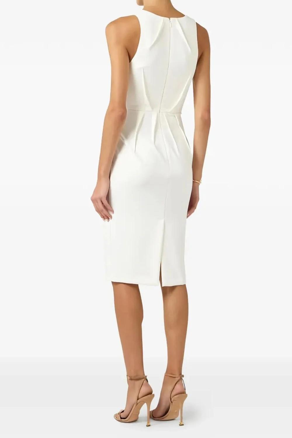 abito midi smanicato AB941 62E2360 Elisabetta Franchi
