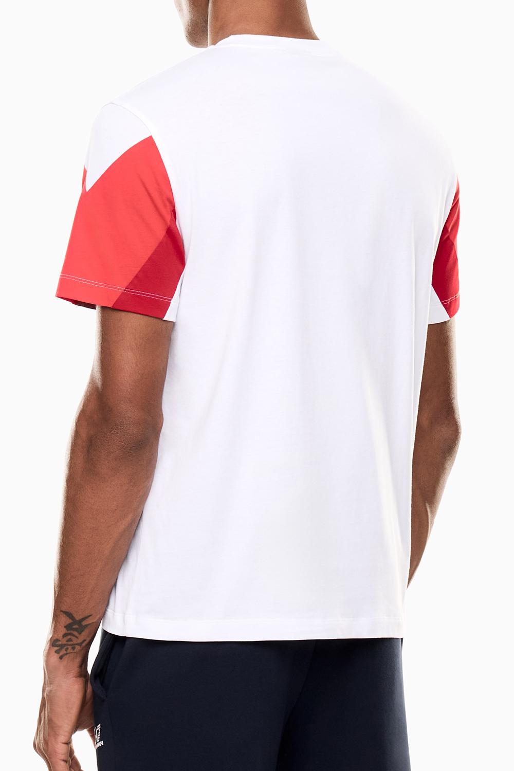 T-shirt girocollo Summer Block in jersey di cotone 7M001603 AF12503U0002 EA7 Emporio Armani
