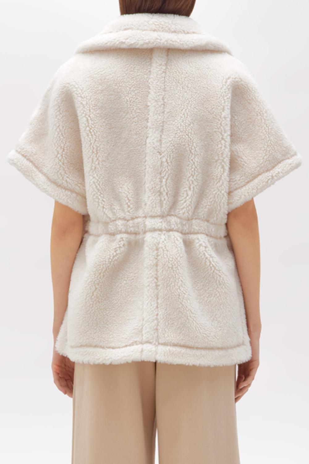 Gilet in faux fur effetto montone PF5003 T030014300 Blugirl