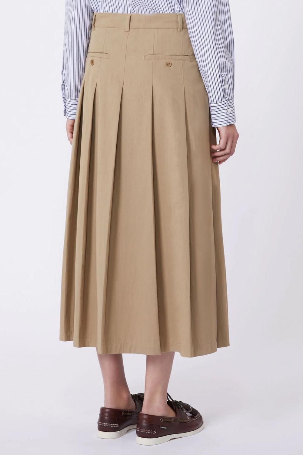 Gonna in gabardina lavata WKDORME 002NOCCIOLA Max Mara Weekend