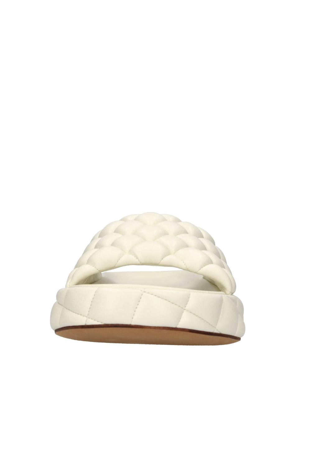 Sandali Mules Donna Bottega Veneta in Pelle Trapuntata Suola in Cuoio 708885 VBRR09013 Bottega Veneta