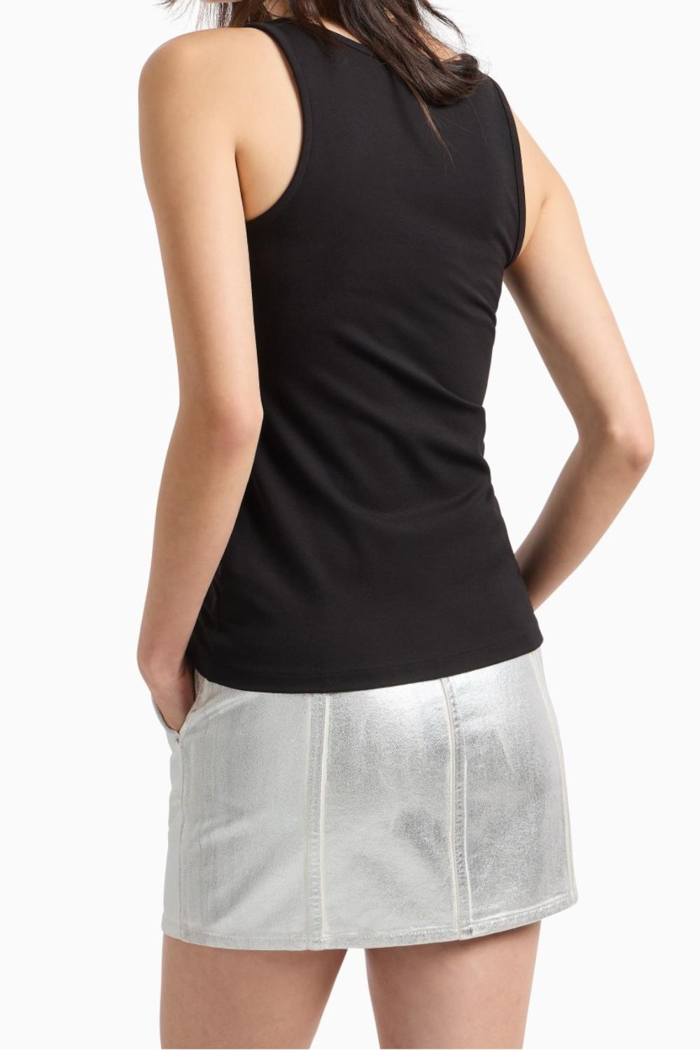 Canotta in jersey elasticizzato con logo Armani Exchange<BR/> XW000090 AF10805UC001 Armani Exchange