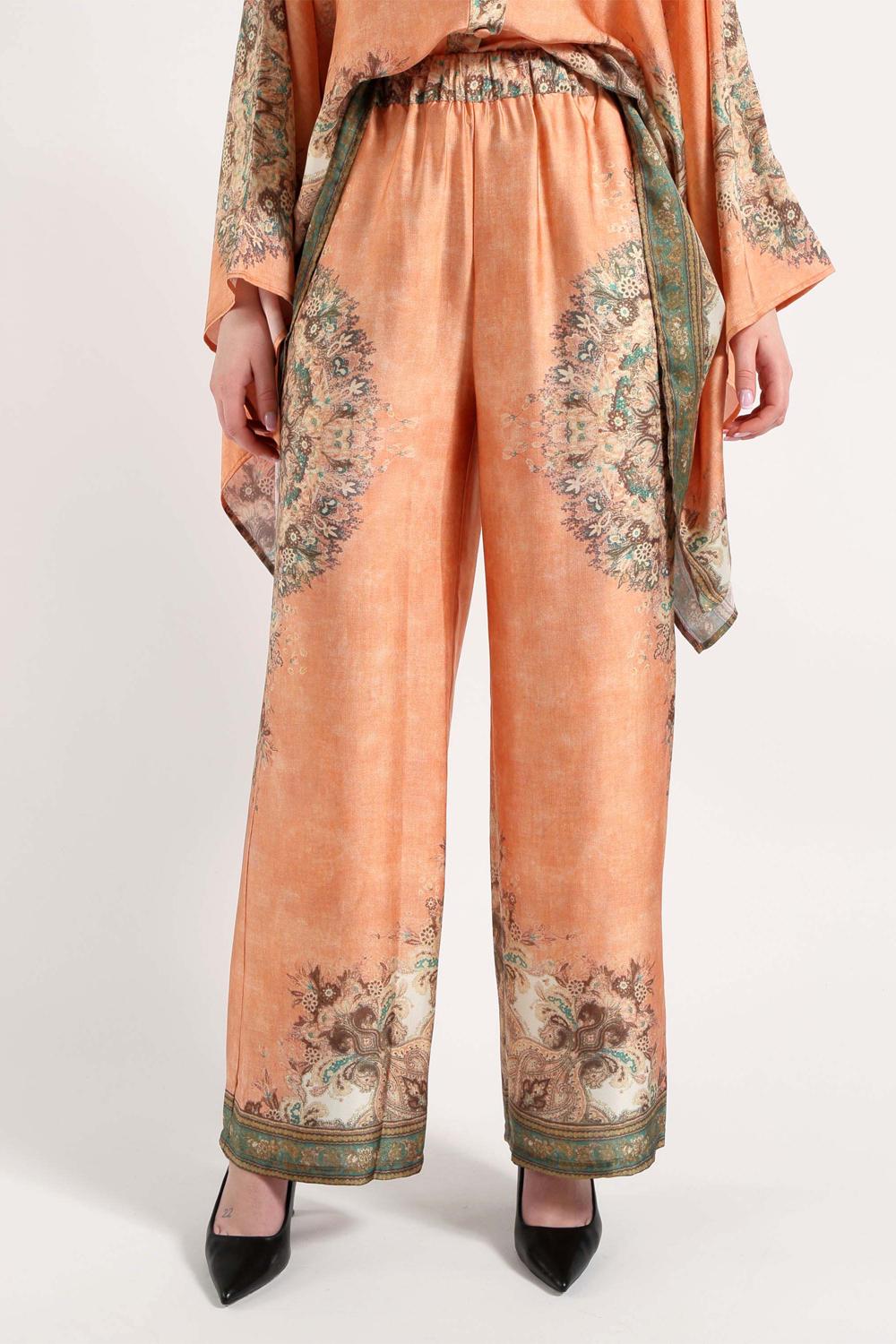 Pantalone Donna Amosa Morbido con Stampa Fantasia A26SSPA29 /U.V. Amosa