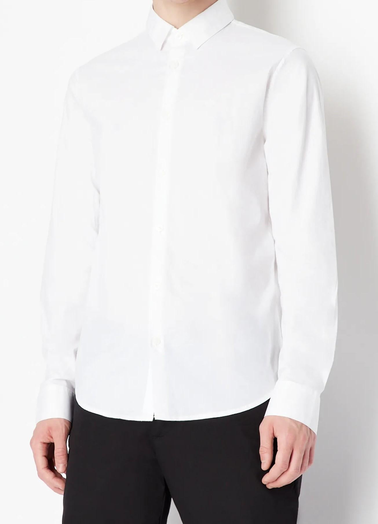 Camicia slim fit in popoeline di cotone stretch 8NZC31 ZN28Z1100 Armani Exchange