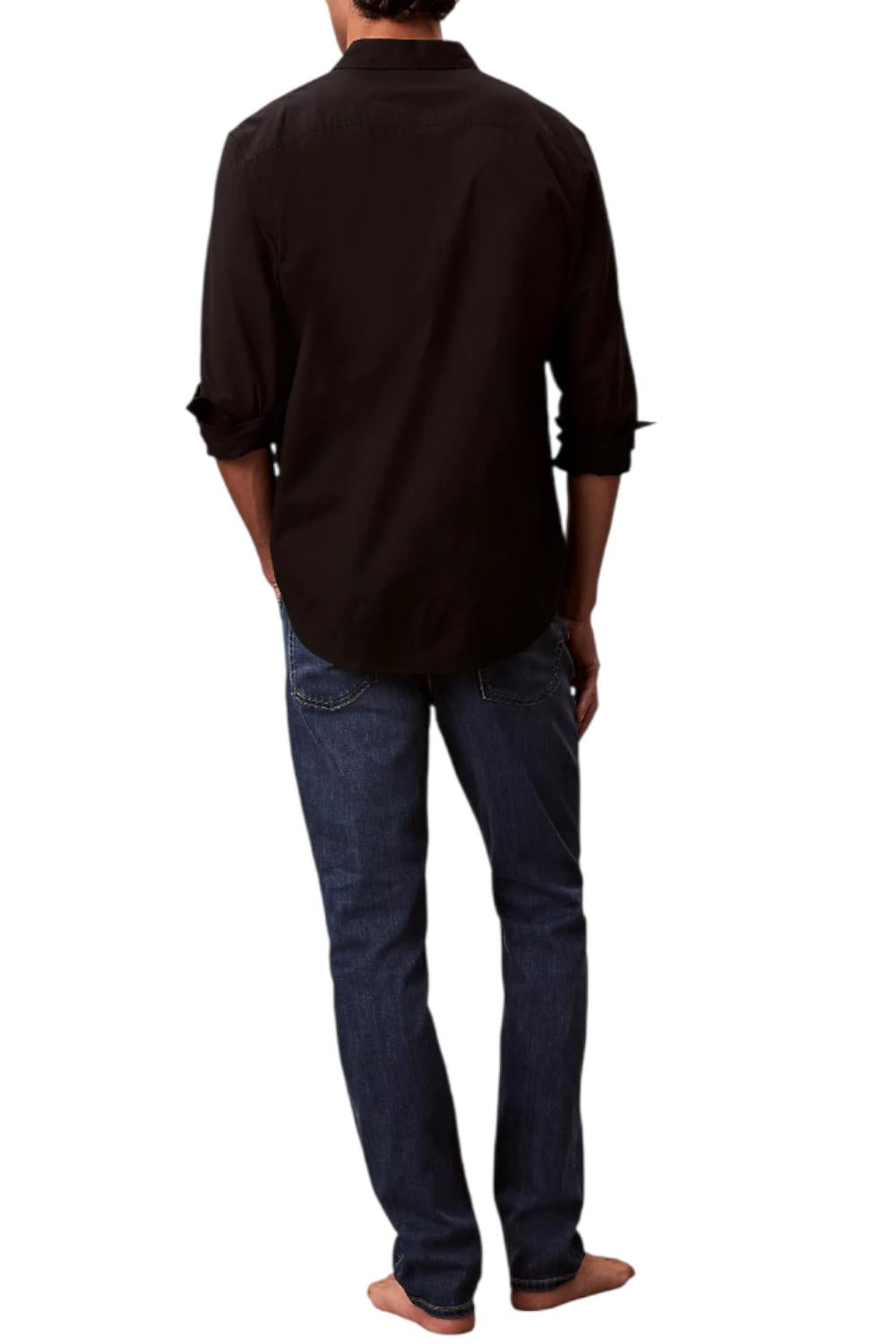 Jeans Uomo Calvin Klein Slim Fit a Vita Media con Dettagli Iconici LV04RE777G /Q8D Calvin Klein