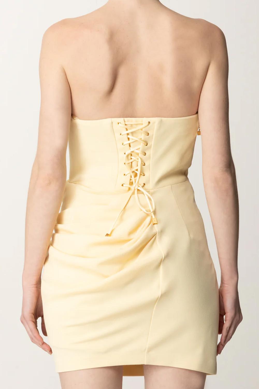 Abito in crêpe fluido con macro fiocco<BR/> AB704 51E2DC7 Elisabetta Franchi