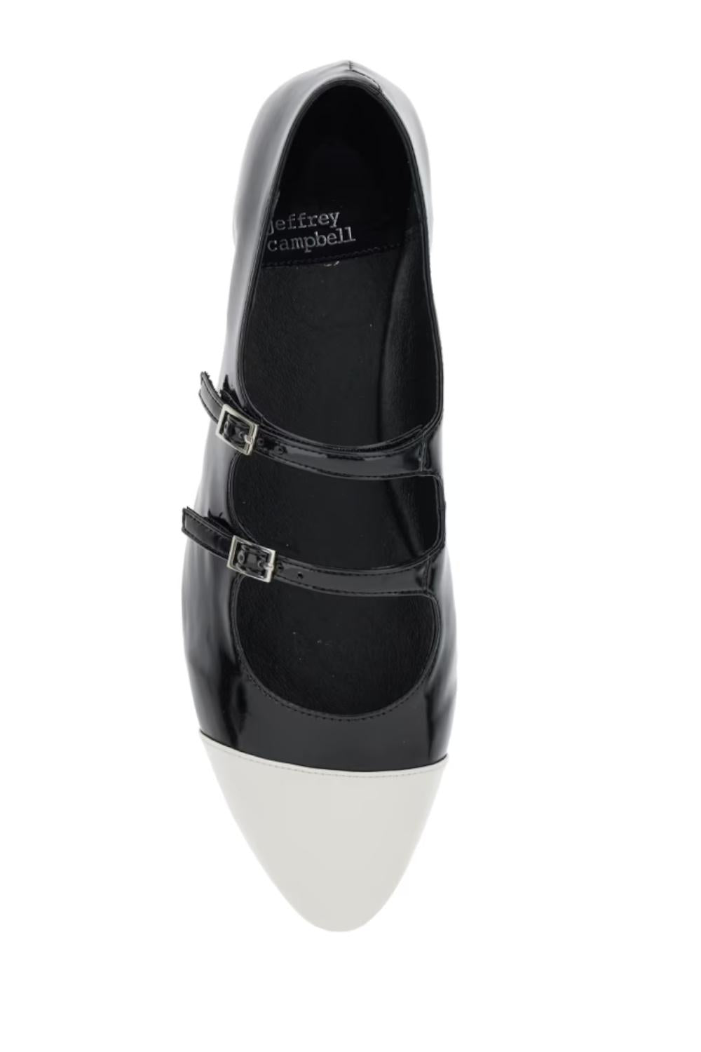 SATINE CP<BR/> SATINE-CP BLACK PAT WHITE PAT Jeffrey Campbell