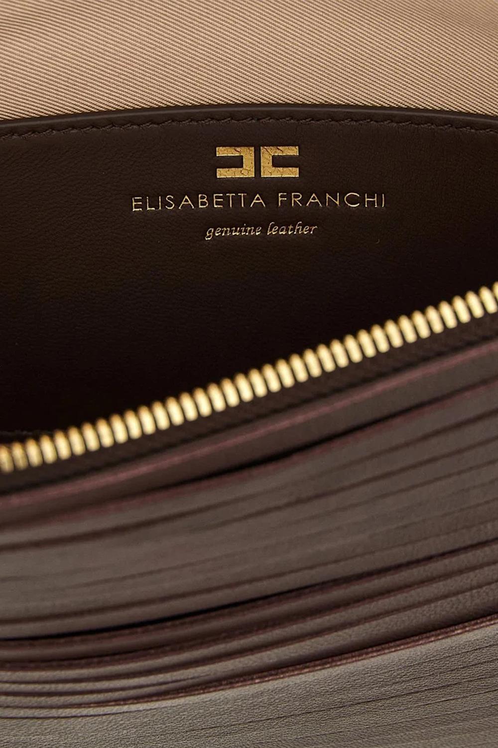 Borsa Donna Elisabetta Franchi in Pelle Nappata con Tracolla a Catena BS05N 62E2644 Elisabetta Franchi