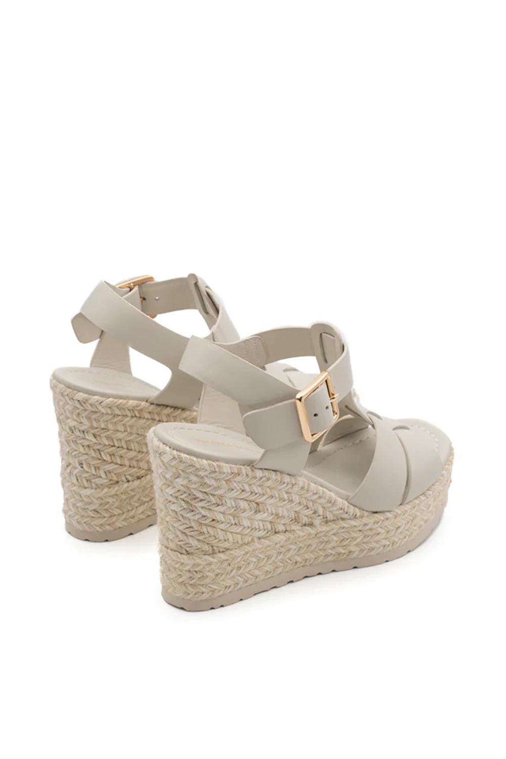 Sandalo OLIVIA con zeppa in pelle 100% OLIVIA /OFF WHITE Paloma Barcelò