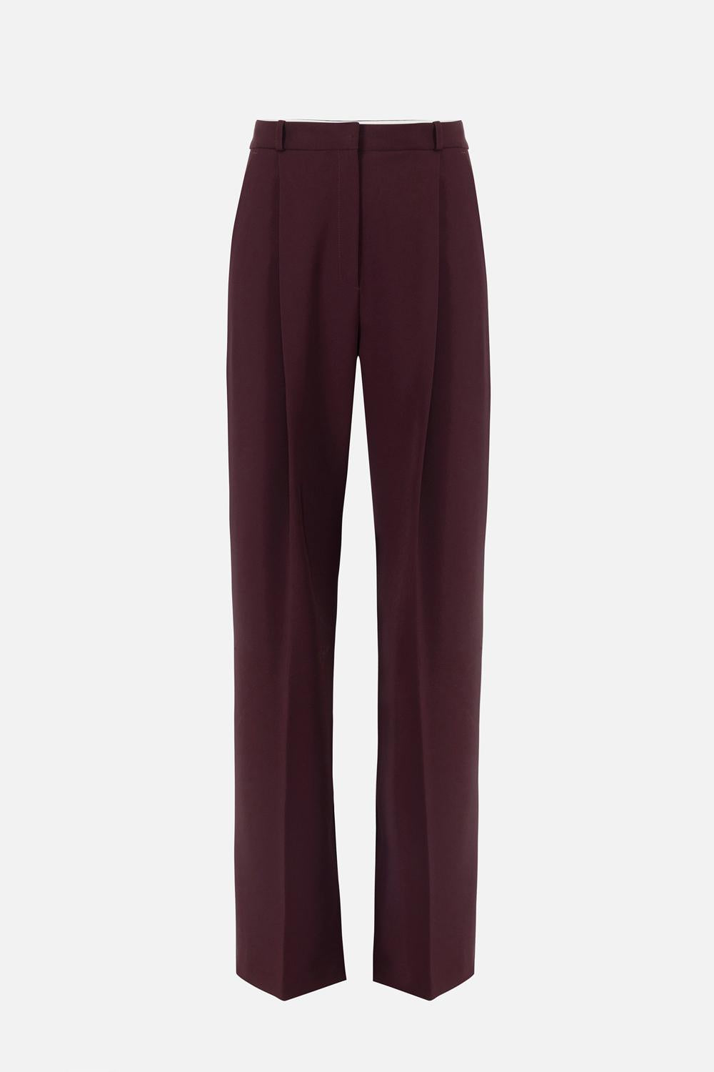 Pantaloni in crêpe leggero con pinces<BR/> PA125 56E2EA4 Elisabetta Franchi