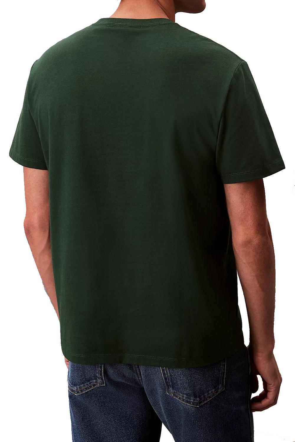 T-shirt con monogramma con logo<BR/> LV04RB862G LLG Calvin Klein