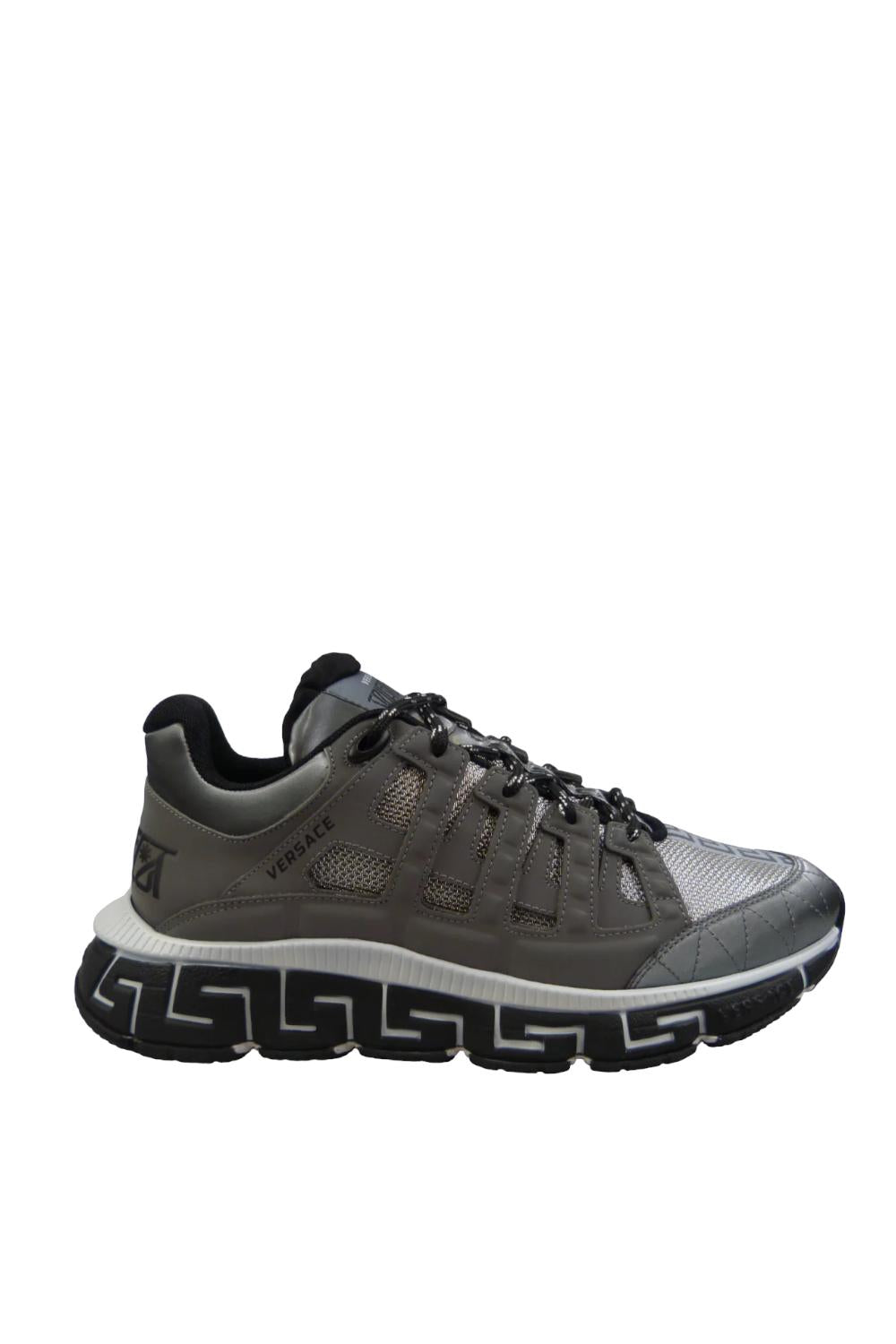Sneakers Versace Trigreca in Nylon Argento DSU80941A058472 E180 Versace