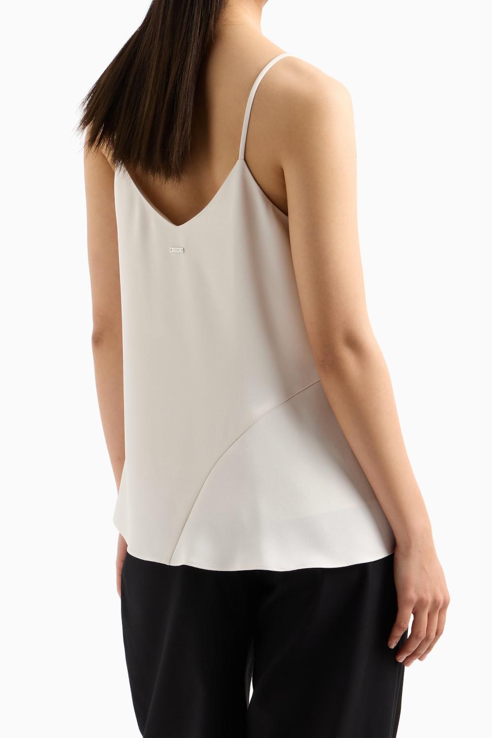 Top in tessuto satinato matte Armani Exchange<BR/> XW000154 AF10840U1003 Armani Exchange