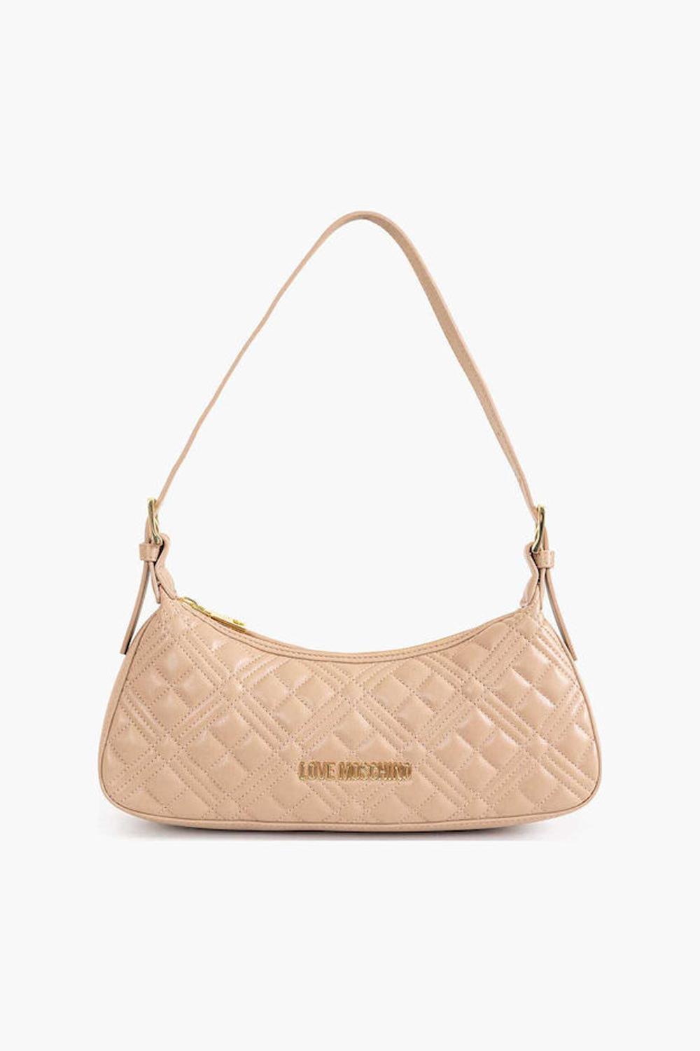 Piccola Borsa Love Moschino in Pelle Sintetica con Zip e Manico Regolabile JC4142PP0N LA0104 Love Moschino