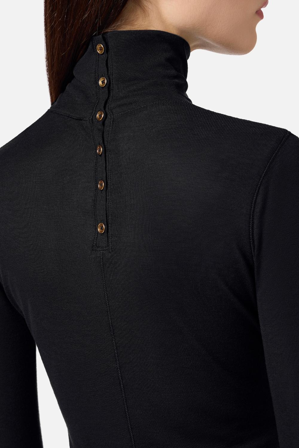 Maglia in jersey con cuciture lingerie<BR/> MD61B 56E2110 Elisabetta Franchi