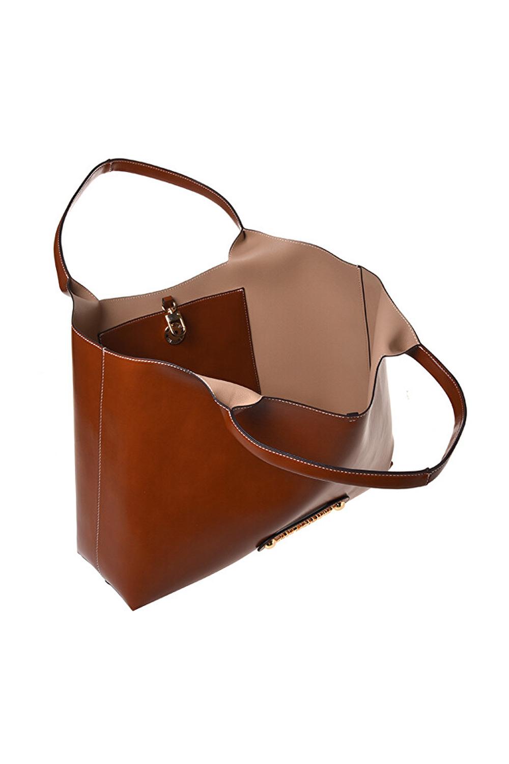 Shopper Donna Love Moschino in Poliuretano Color Cuoio JC4129PP1O LH0200 Love Moschino