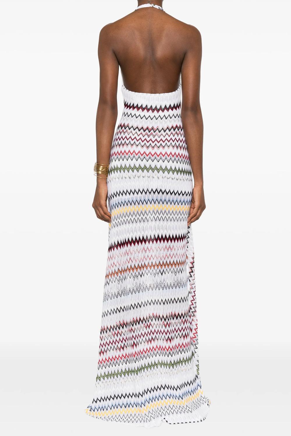 Abito lungo con motivo a zigzag DS26SG1Q BR0150S01K2 Missoni