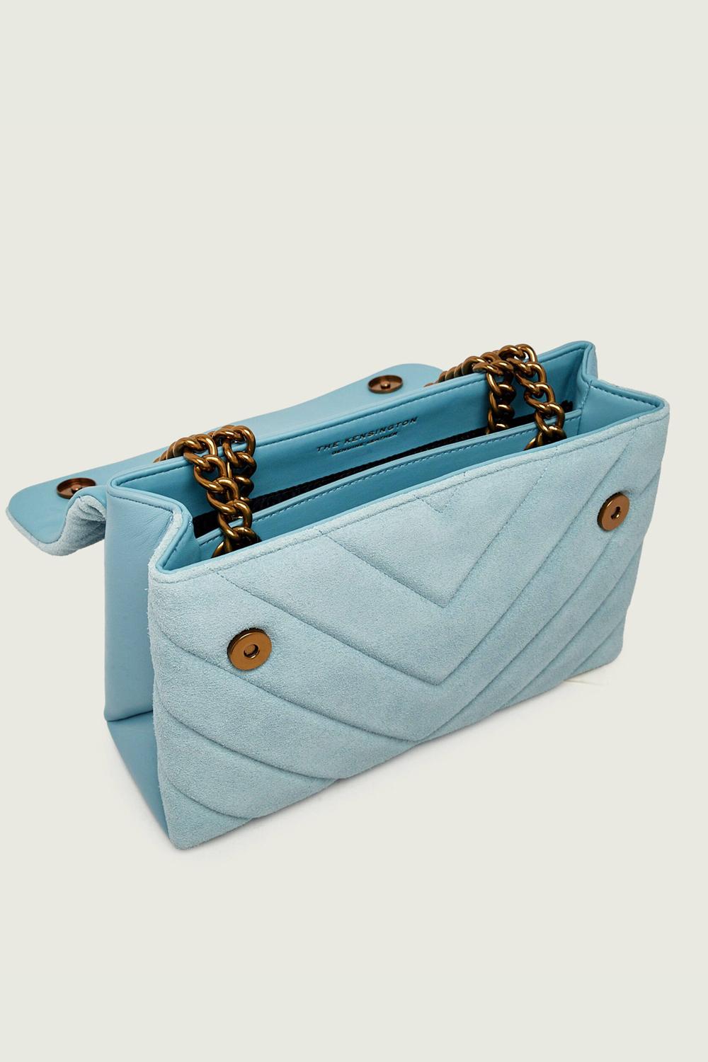 Leather Kensington Bag 5021582219 /BLUE Kurt Geiger London