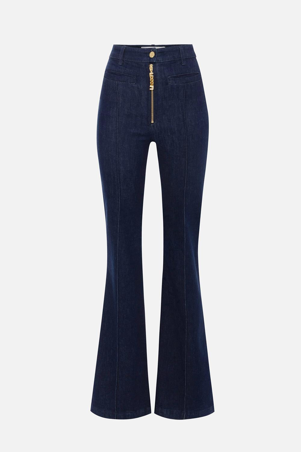 Jeans con zip gioiello PJ05D 56E2104 Elisabetta Franchi