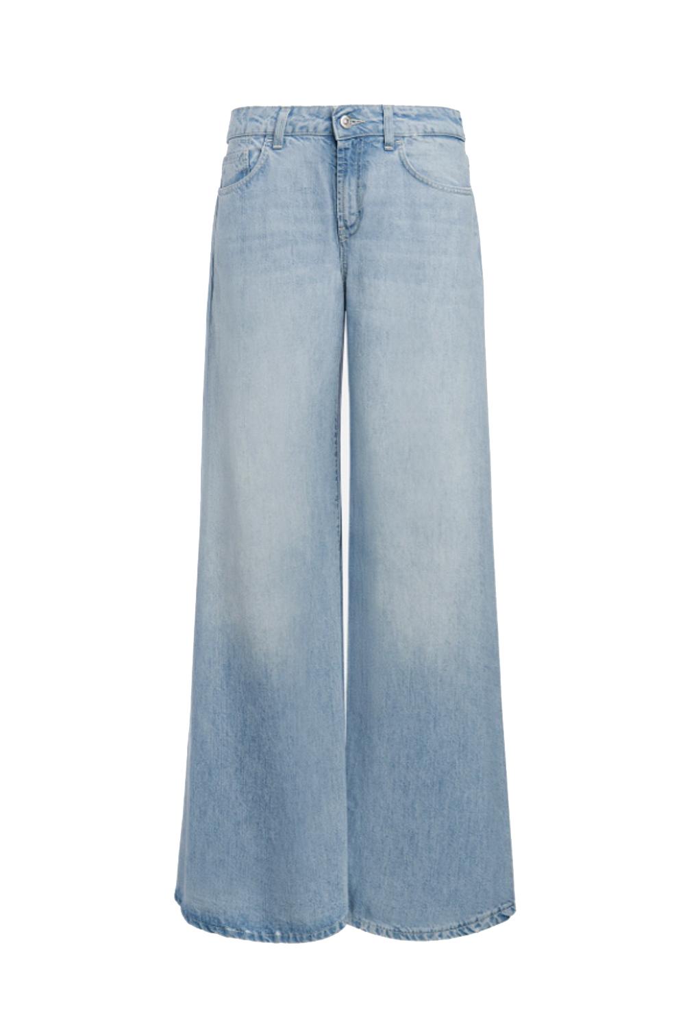 Marlen wide-leg jeans in rigid lyocell denim DP775 DF0266D-MC6800 Dondup