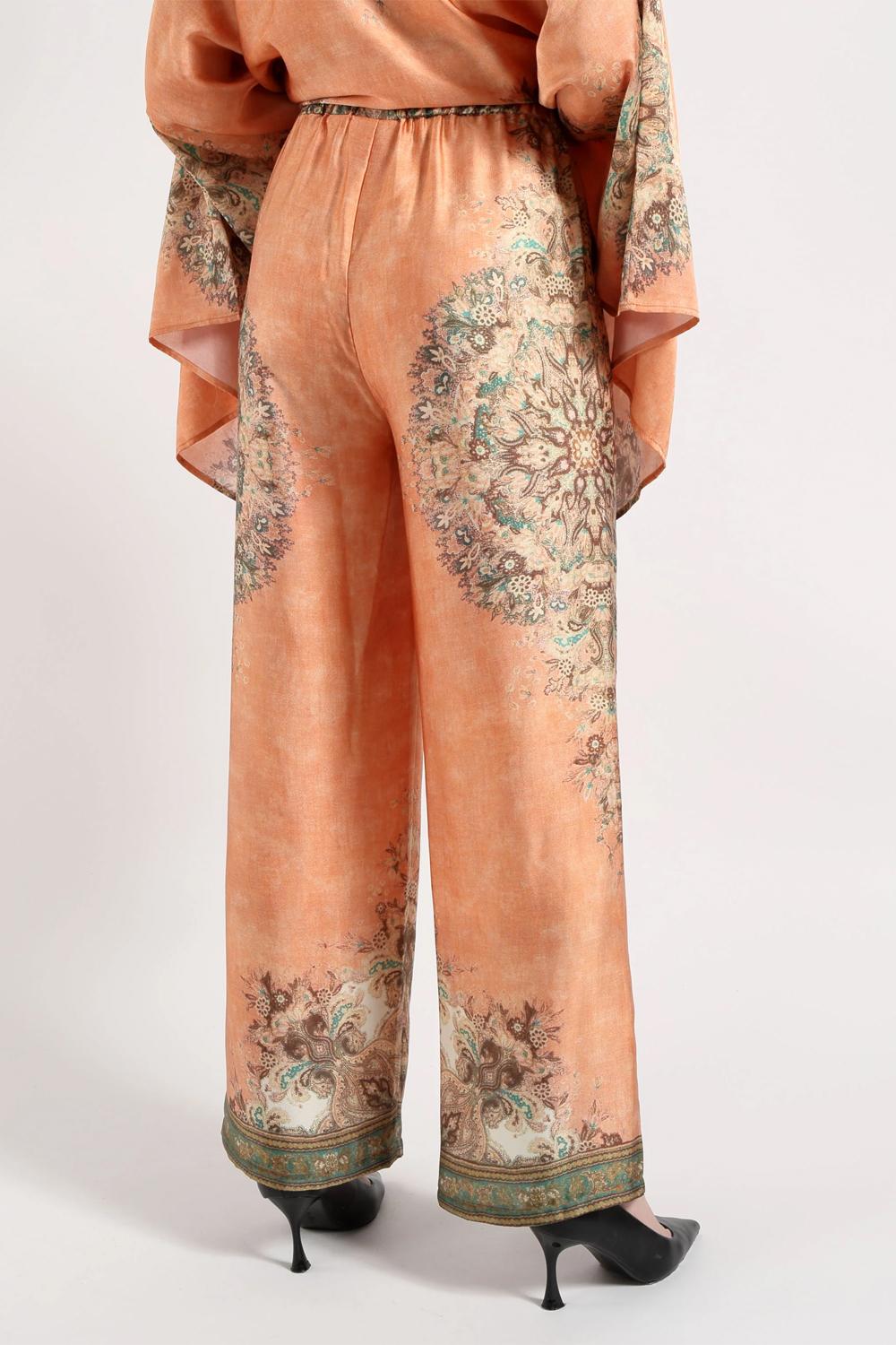 Pantalone Donna Amosa Morbido con Stampa Fantasia A26SSPA29 /U.V. Amosa