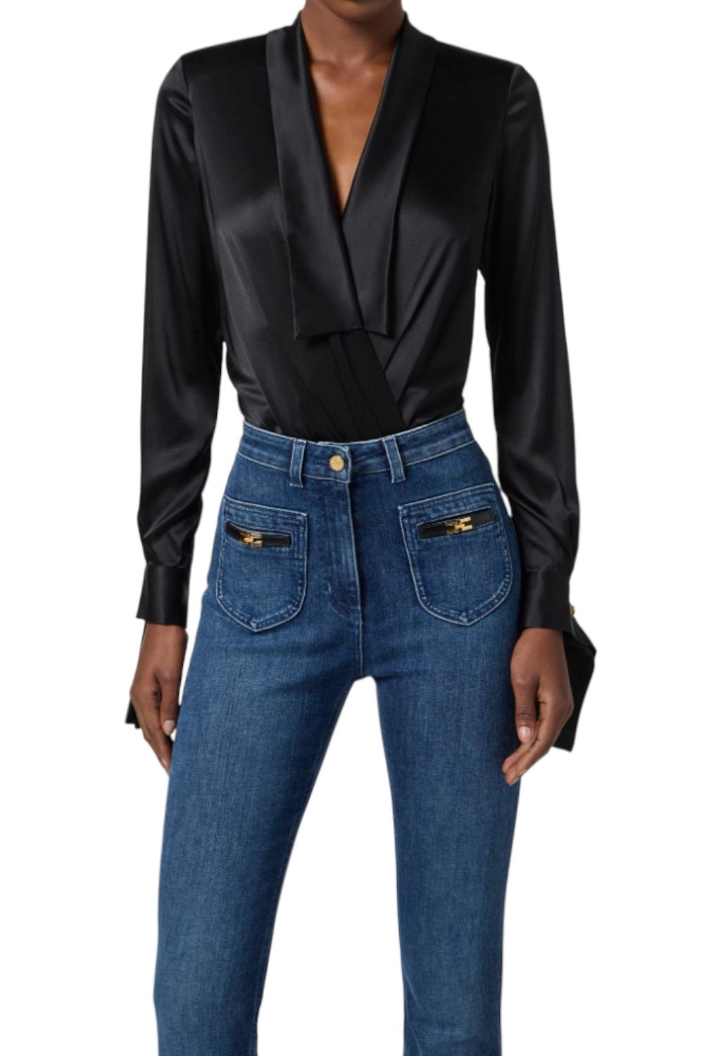 Body in raso<BR/> CB007 57E2110 Elisabetta Franchi