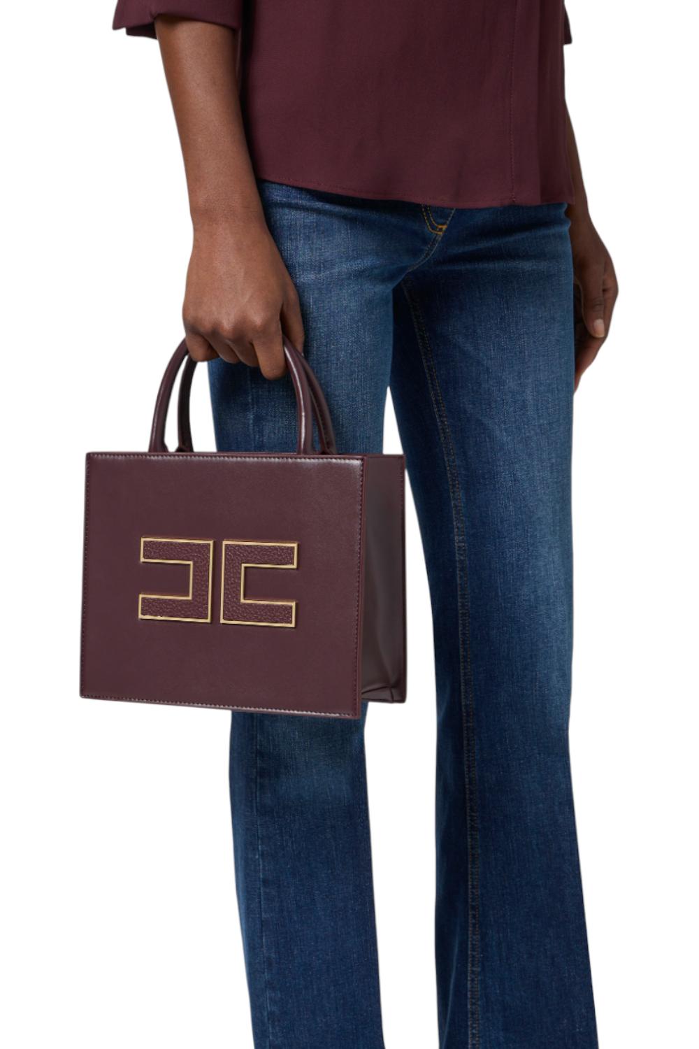Tote piccola con logo<BR/> BS33A 56E2EA4 Elisabetta Franchi