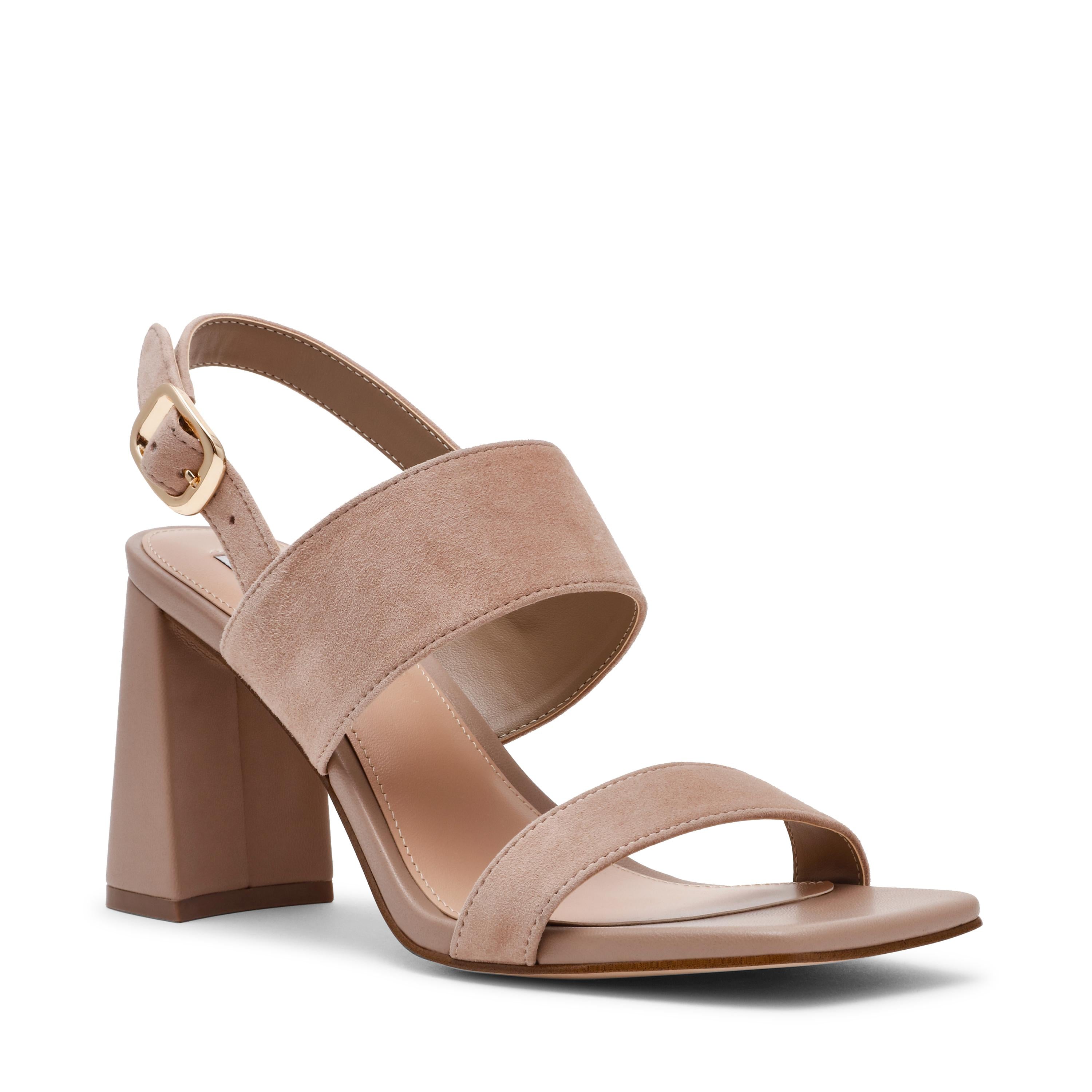 WENDIE - sandalo doppia fascia in suede WENDIE TAUPE SUEDE Steve Madden