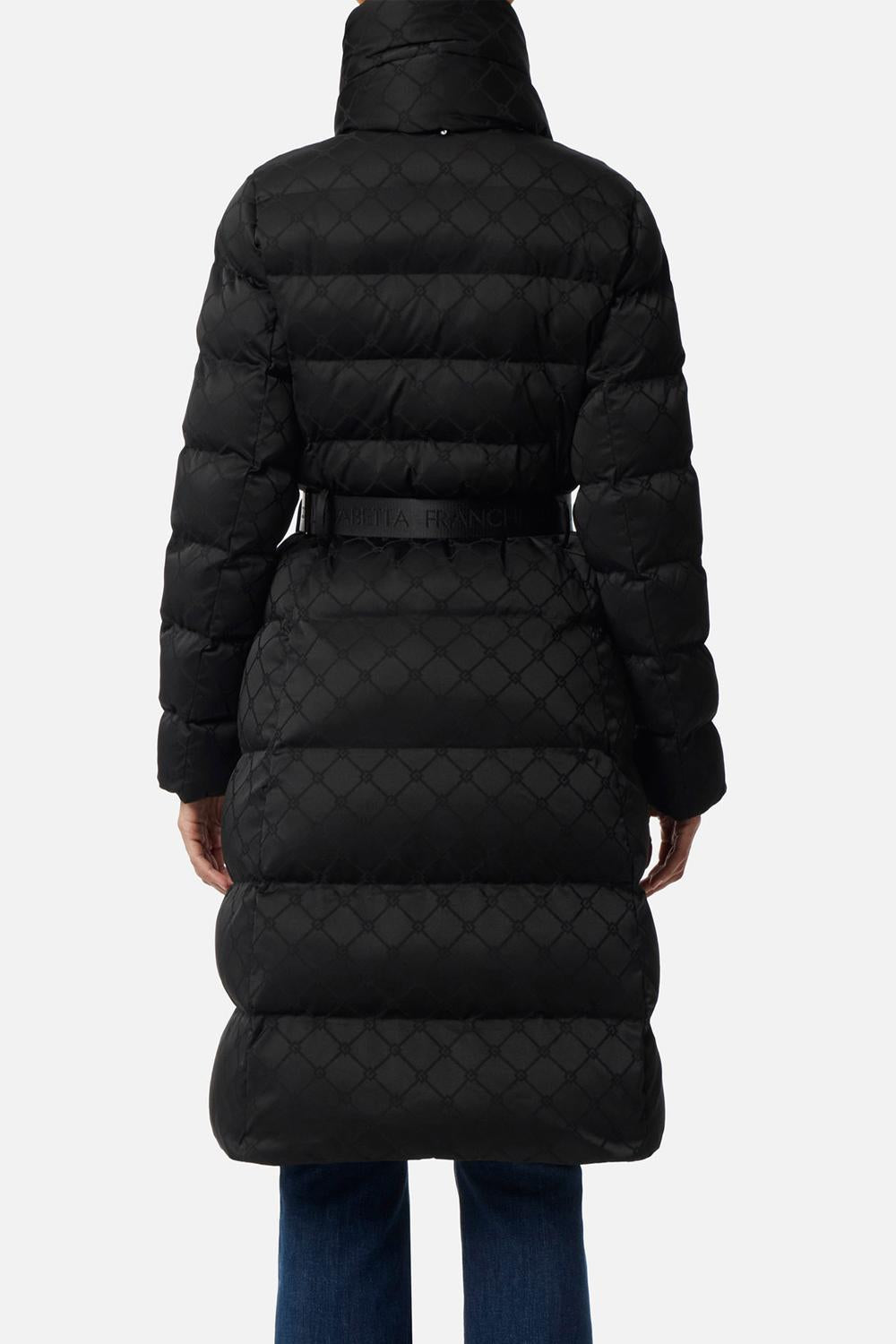 Piumino in tessuto vela jacquard PI84D 56E2110 Elisabetta Franchi