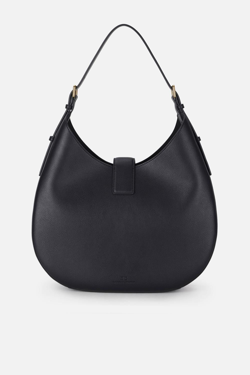 Borsa hobo rotonda con charm e finiture in metallo dorato BS06A 62E2110 Elisabetta Franchi