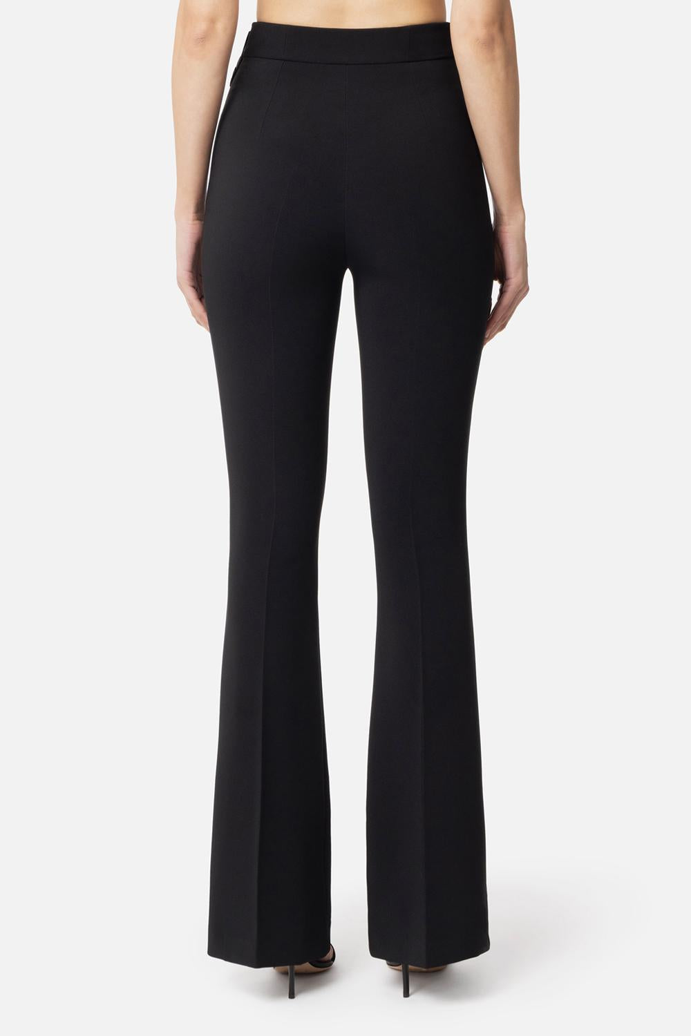 Pantaloni in crêpe con fiocco in raso<BR/> PA085 51E2110 Elisabetta Franchi