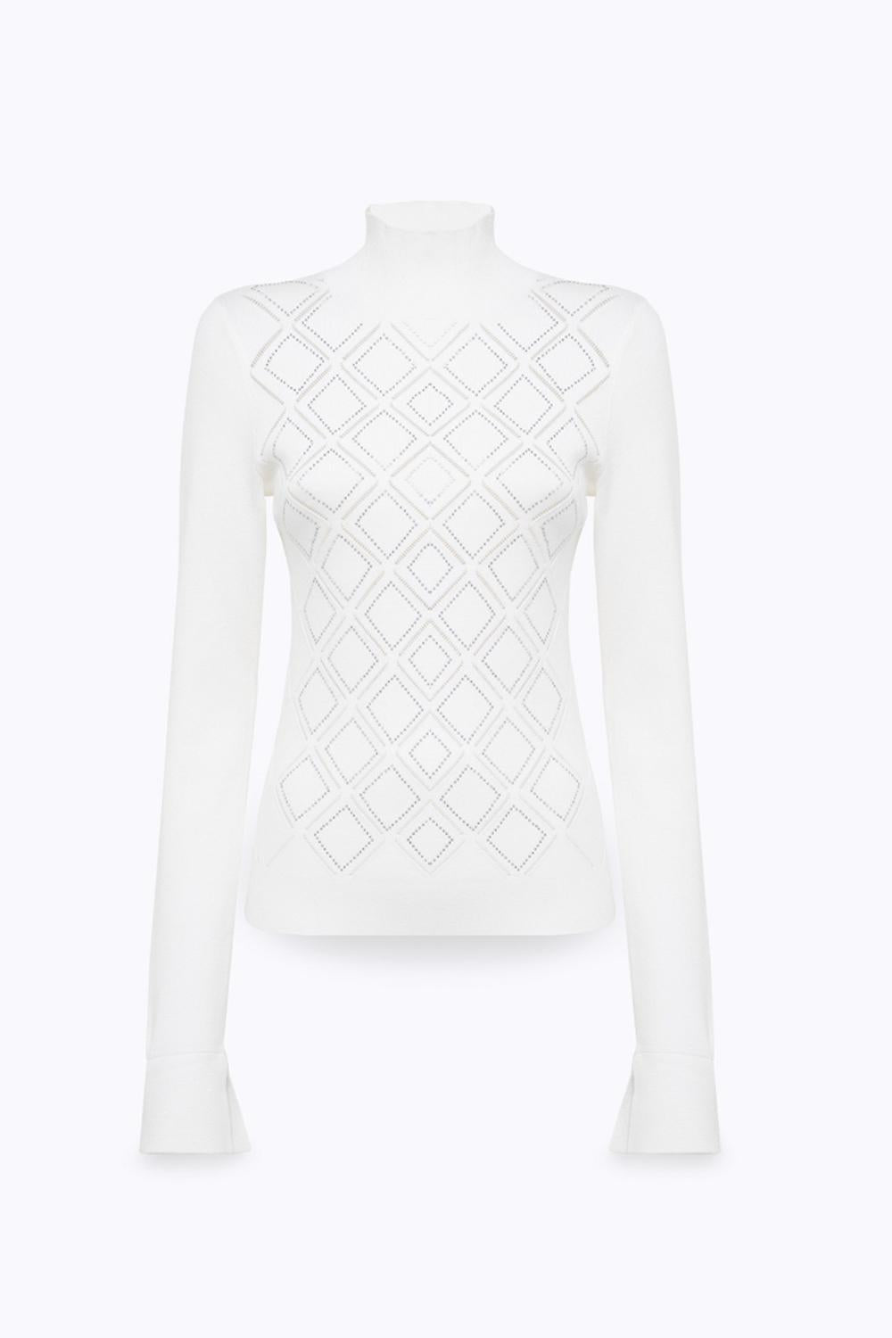 MAGLIA FITTED CON STRASS<BR/> RF5114 MS99E10602 Blugirl