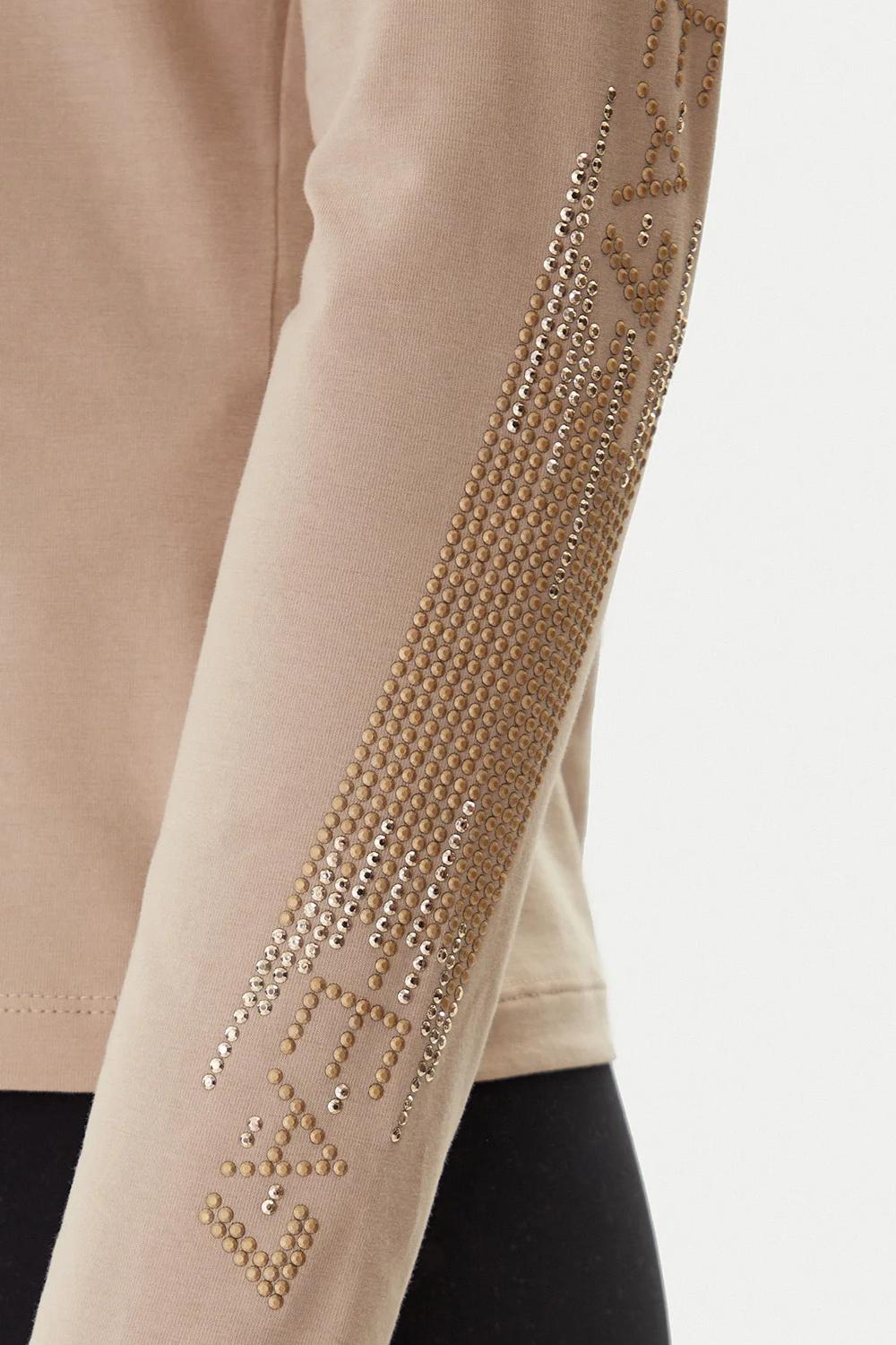 T-shirt a maniche lunghe Logo Series in jersey stretch 7W000522 AF10373U1046 EA7 Emporio Armani