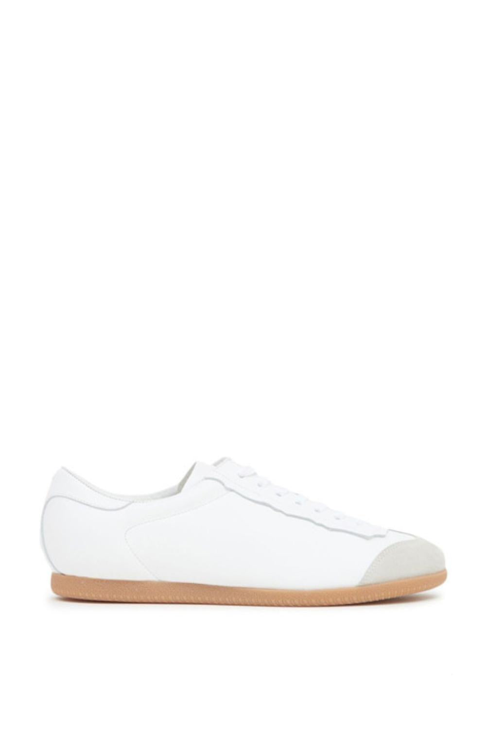 Sneakers Basse Maison Margiela in Pelle di Vitello Bianca S57WS0465/ P4308T1003 Maison Margiela