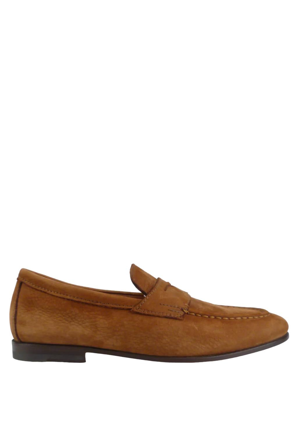 Mocassini Santoni Uomo MCNC18007SA4SETGM31 MARRONE Santoni