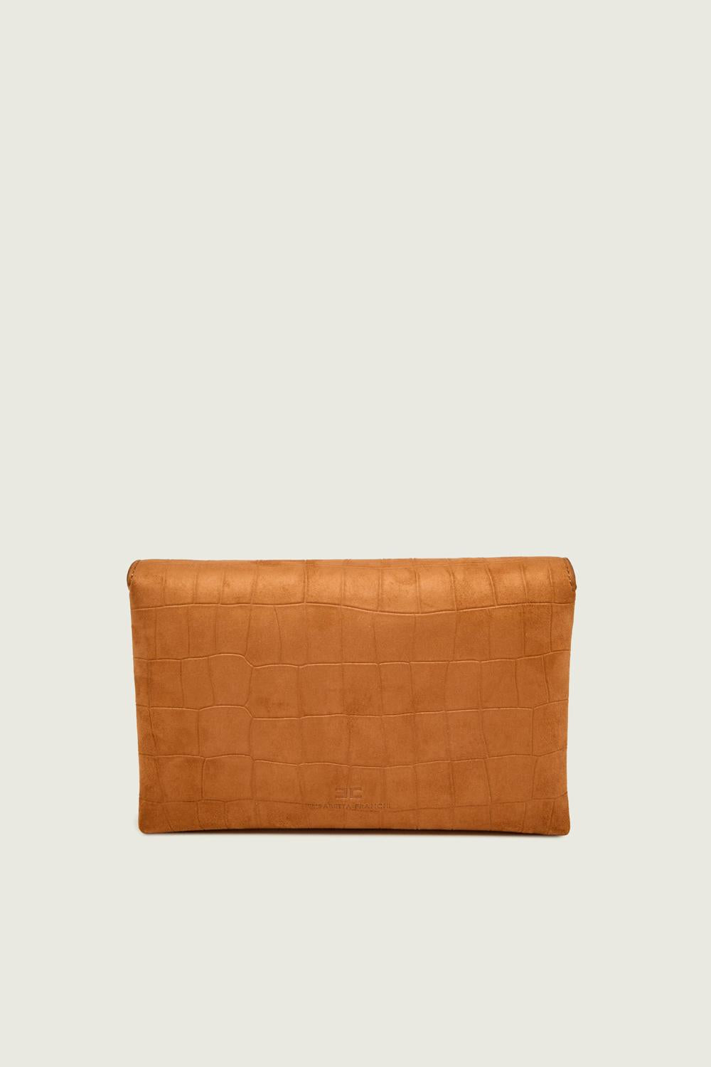 Borsa a tracolla in suede BS64A 61E2600 Elisabetta Franchi