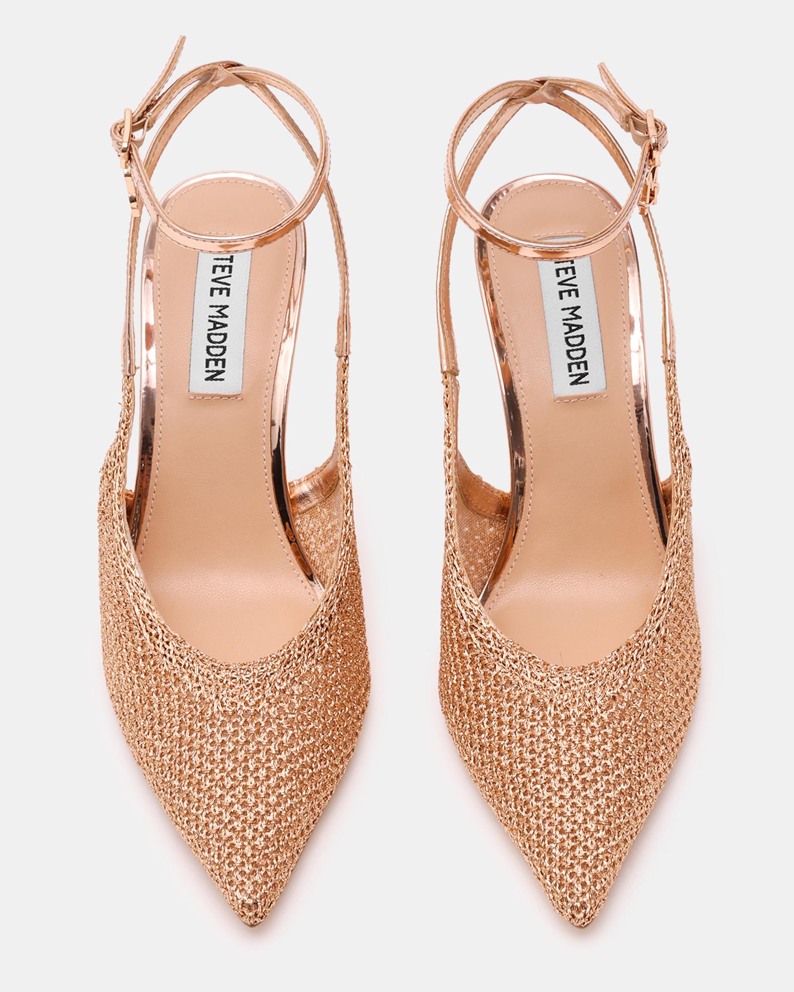 Décolleté con allacciatura alla caviglia ASCENSION ROSE GOLD Steve Madden