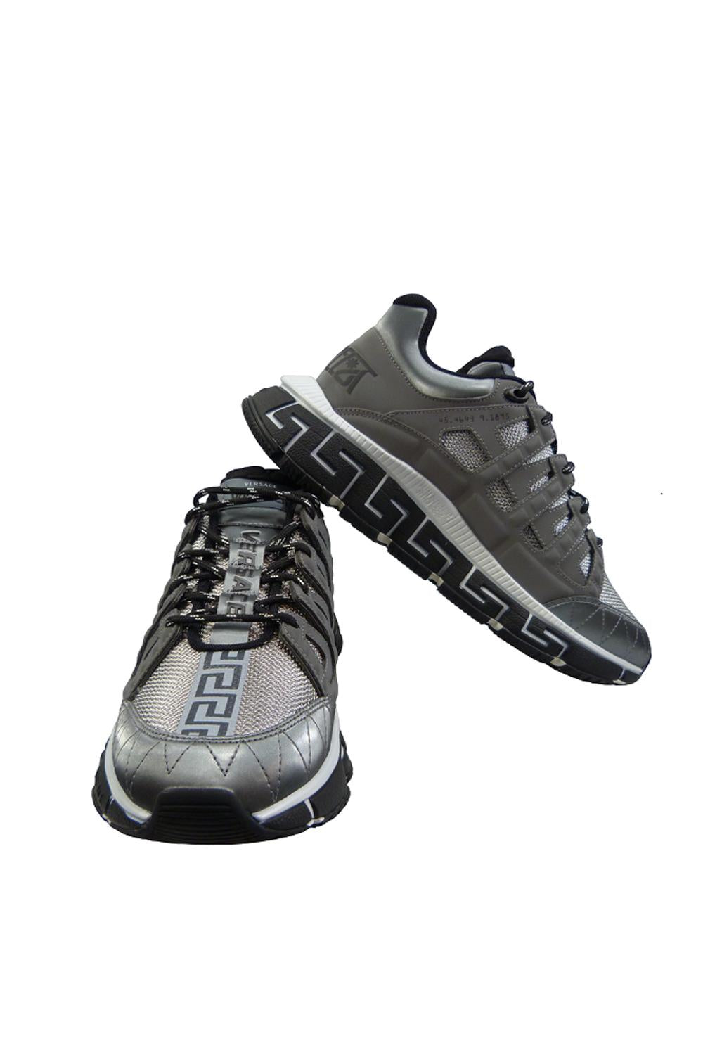 Sneakers Versace Trigreca in Nylon Argento DSU80941A058472 E180 Versace