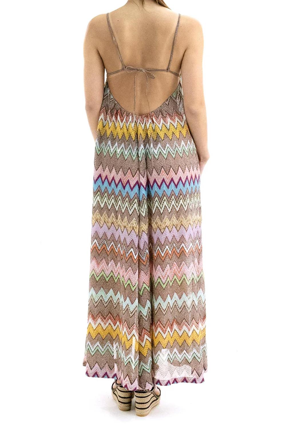 Copricostume in viscosa lamé con macro zig zag multicolore MS26SQ1V BR014KSM9YK Missoni